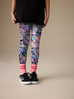 Next - Leggings (3-16ans) Éclaboussures multicolores