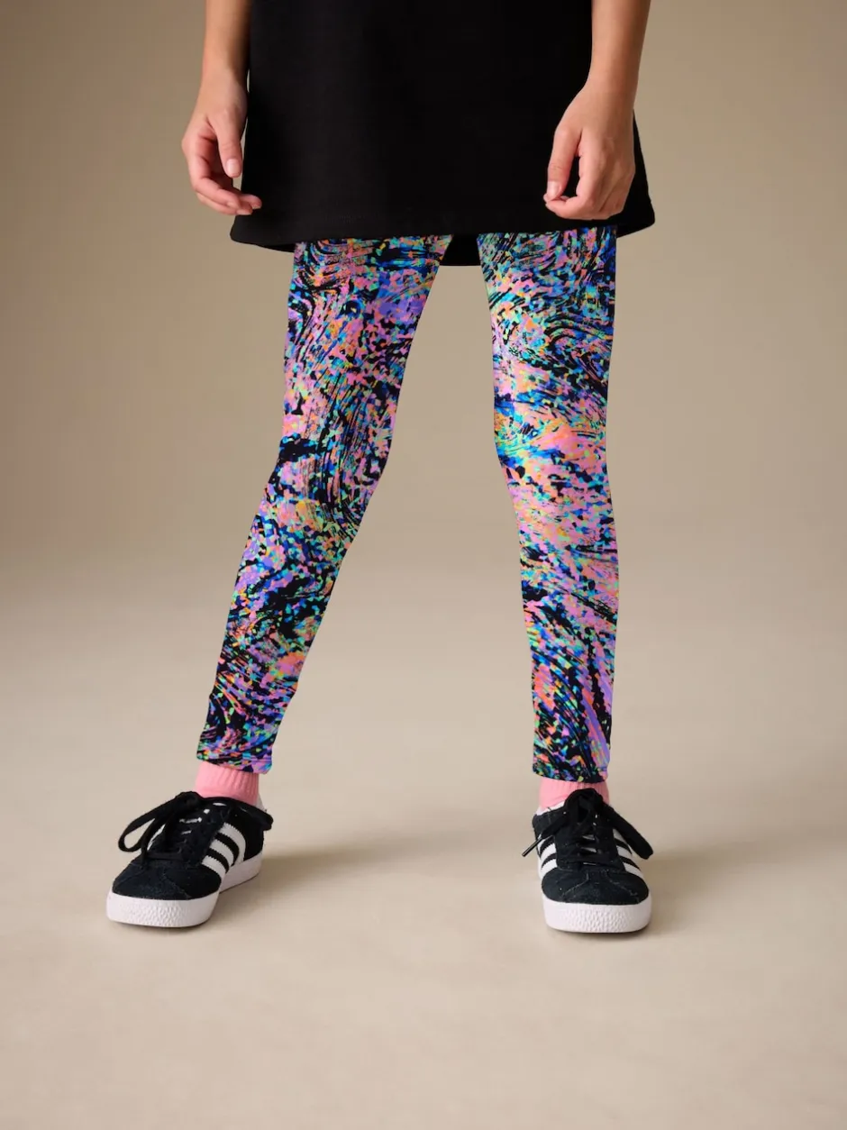 Next - Leggings (3-16ans) Éclaboussures multicolores
