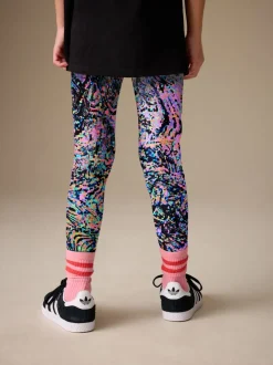 Next - Leggings (3-16ans) Éclaboussures multicolores