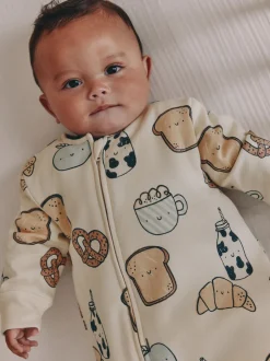 Next Club du petit-déjeuner écru - 2.5 TOG Combinaison de nuit matelassée Bébé Best