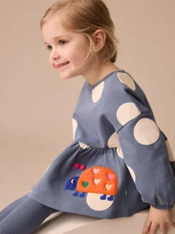 Next Coccinelle bleu marine - Ensemble haut péplum à manches longues et legging (3 mois-7 ans) Online