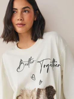 Next - Pyjama en jersey à manches courtes Cochon d'Cream Discount