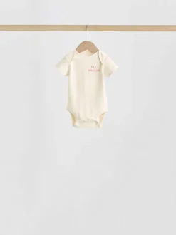 Next Coeur rose - Bébé Manches courtes Bodysuits 5 Pack Clearance