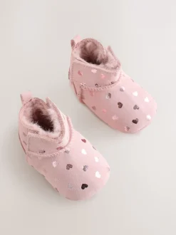 Next Coeur rose - Bottes Pull-On Bébé en daim (0-24mths) Online