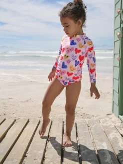 Next Coeur rose - Ensemble de bain Sunsafe à manches longues (3mois7ans) Discount