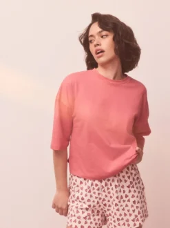 Next Coeur rose - Ensemble pyjama short en coton