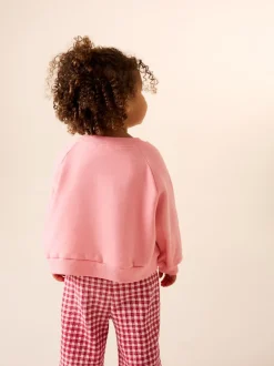 Next - Ensemble Sweat-shirt et Pantalons Amples (3mois-7ans) Coeur rose