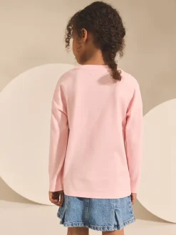 Next Coeur rose - Haut à manches longues à sequins (3-16ans) New