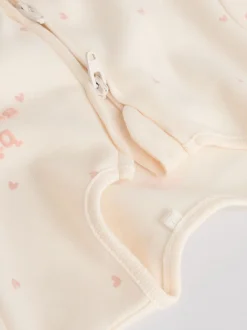 Next Coeur rose - Lot de 3 dors-bien bébé à fermeture éclair bidirectionnelle (0-2ans) Best