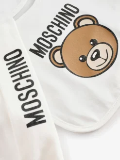 Moschino Coffret cadeau bébé avec chapeau et bavoir à logo avec coffret cadeau Clearance