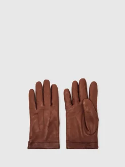 Reiss Cognac - Gants Monty Nappa en cuir Online