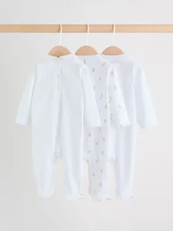 Next Col blanc - Combinaisons de nuit pour bébé 3 Pack (0-2ans) Online