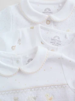 Next Col blanc - Combinaisons de nuit pour bébé 3 Pack (0-2ans) Online