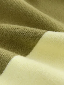 Next col Vert Rayé Jean - Pull confortable doux au toucher à manches longues avec col polo New