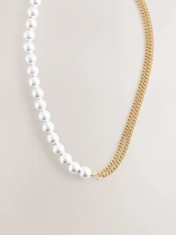 Rockett St George Collier chaîne et perles Discount