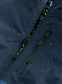 Next color block bleu - Manteau matelassé intérieur imperméable (3-16ans)