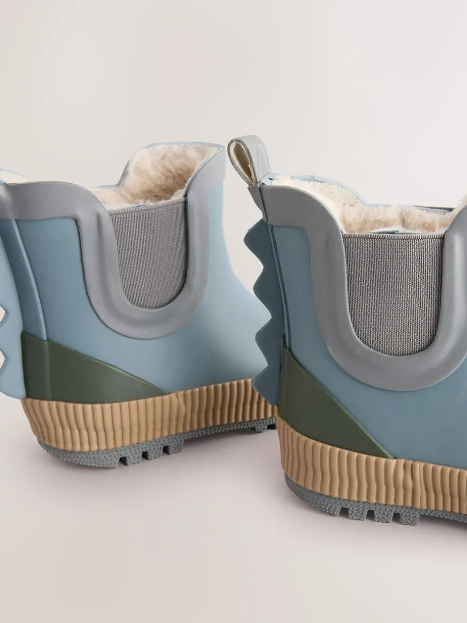 Next - Bottines en caoutchouc avec doublure chaude color block neutre Bleu Best