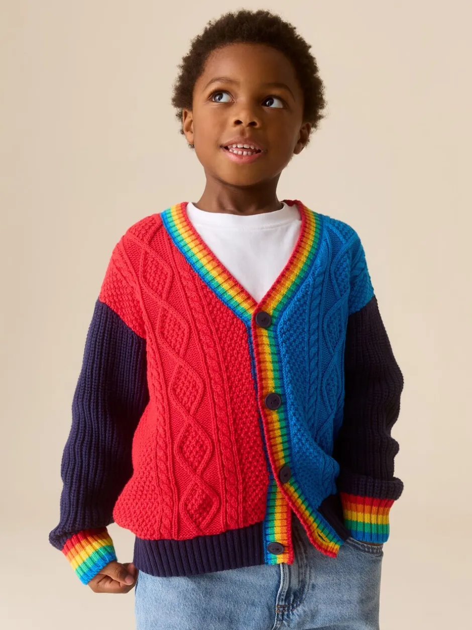 Little Bird by Jools Oliver Color block vif - Cardigan en maille à col en V Sale
