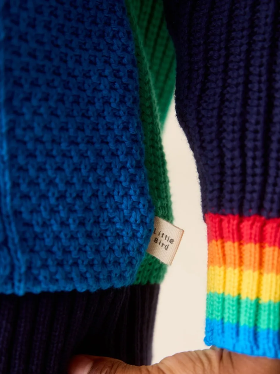 Little Bird by Jools Oliver Color block vif - Cardigan en maille à col en V Sale