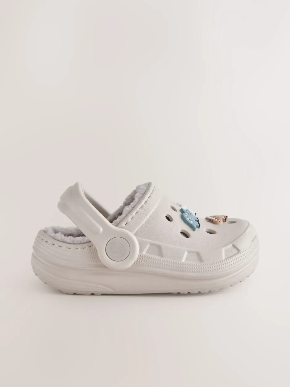 Next Coloris neutre imprimé dinosaure - Sabots chaussons Sale