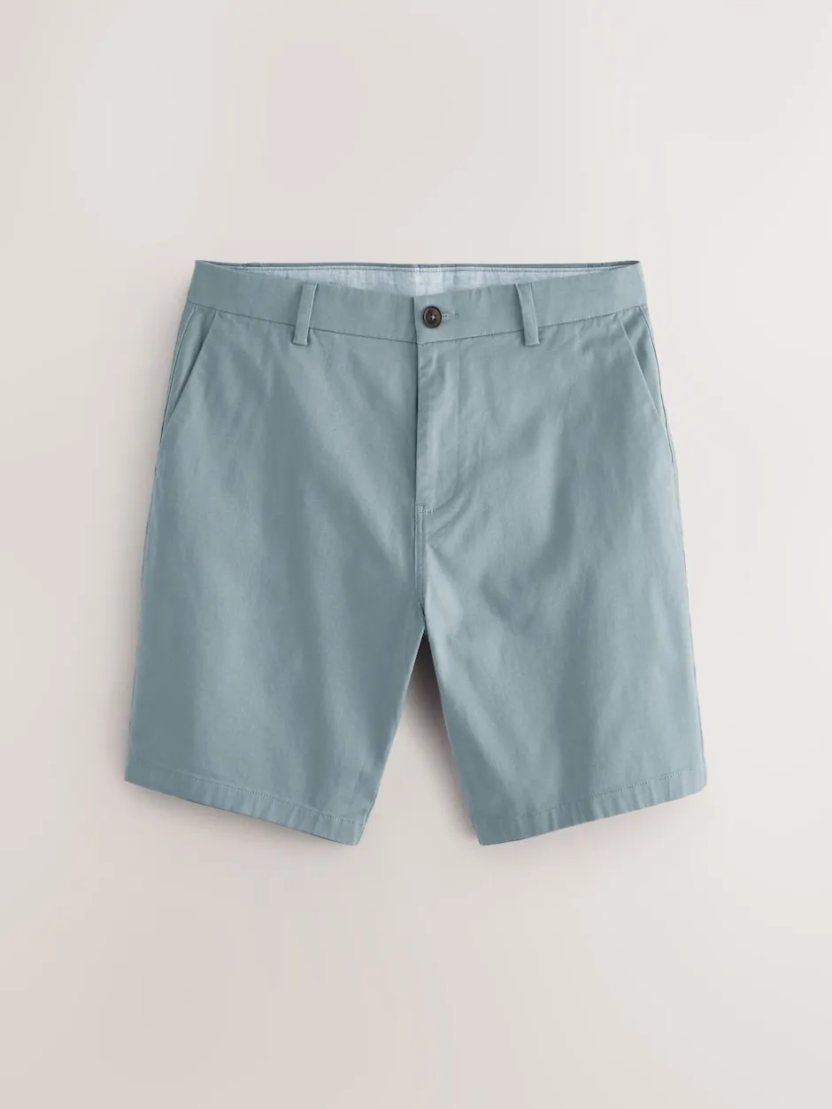Next Coloris pastel - - Short chino extensible 4 Pack Ajustement droit Outlet