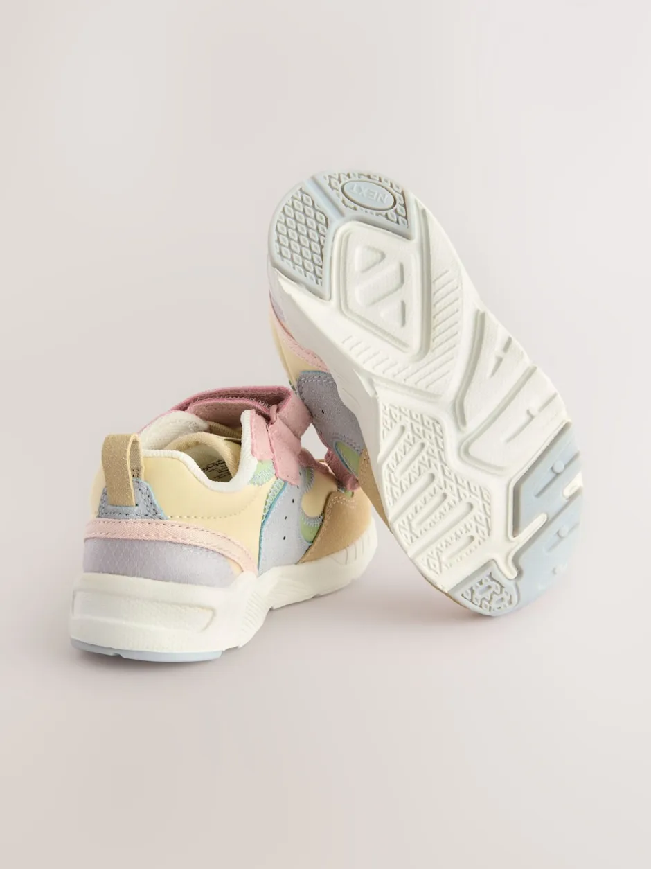 Next Coloris pastel - Baskets à lacets élastiques à fermeture tactile Discount