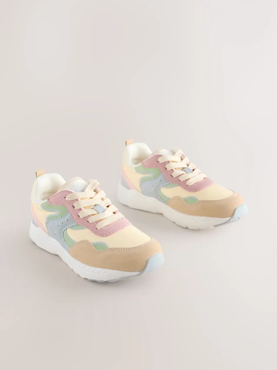 Next Coloris pastel - Baskets color block à lacets Clearance