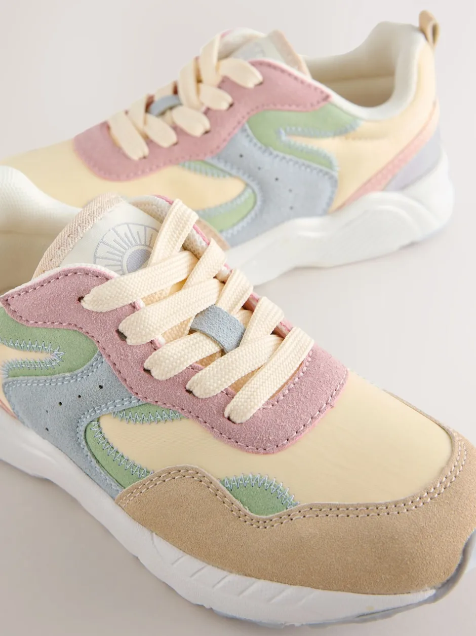 Next Coloris pastel - Baskets color block à lacets Clearance