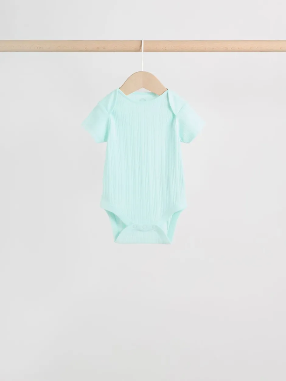 Next Coloris pastel - Lot de 5 bodies bébé à manches courtes