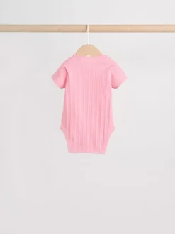 Next Coloris pastel - Lot de 5 bodies bébé à manches courtes