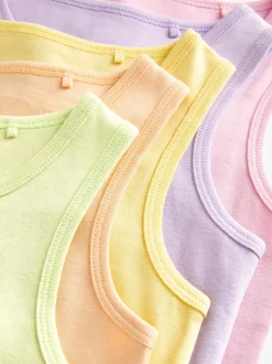 Next Coloris pastel - Lot de 5 débardeurs (1.5-16ans) Discount