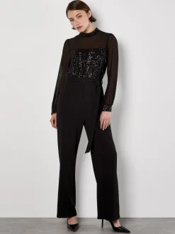 Apricot Combinaison à sequins