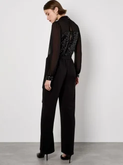 Apricot Combinaison à sequins