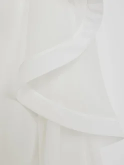 Reiss Combinaison bandeau Rhiannon à volants en soie ample Sale