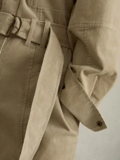 Reiss Combinaison fuselée Mara en velours de coton côtelé et stretch Outlet