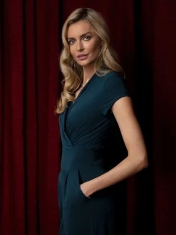 Hot Squash Combinaison large à mancherons HotSquash bleu sarcelle Clearance