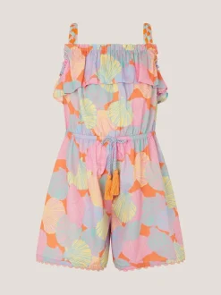 Monsoon Combinaison à bretelles imprimé coquillage Clearance