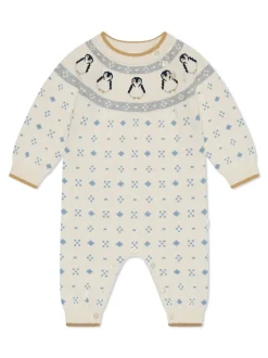 Mori Combinaison Penguin Fair Isle en maille Sale