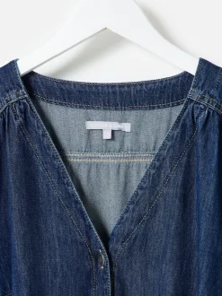 Oliver Bonas Combinaison en Denim à Col en V Ceinturée Best