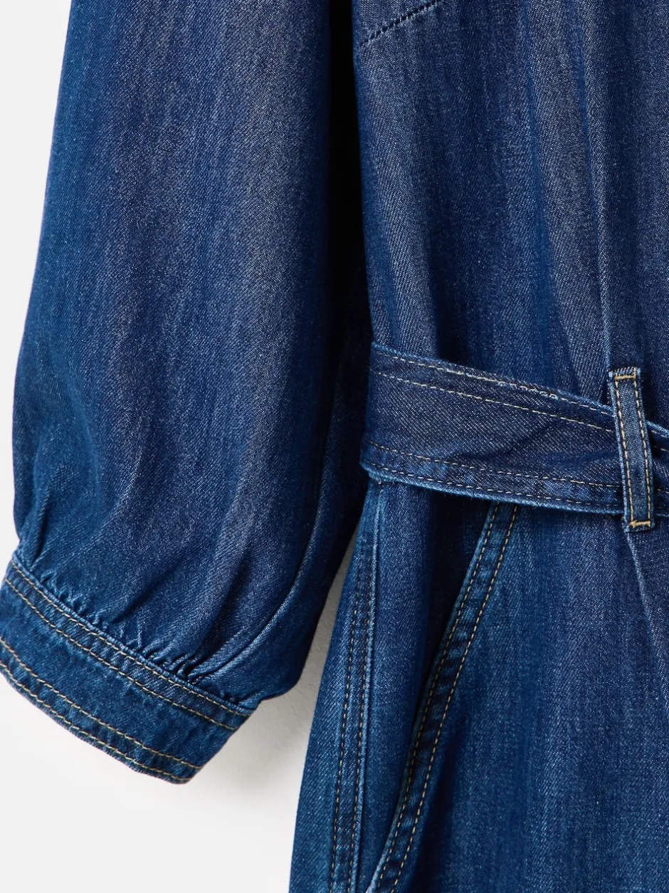 Oliver Bonas Combinaison en Denim à Col en V Ceinturée Best