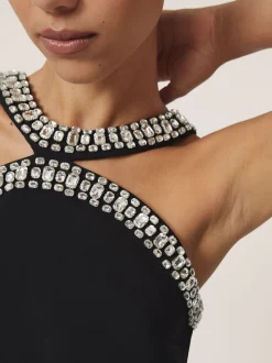 Reiss Combinaison Simone à découpe avec ornements de cristaux Hot