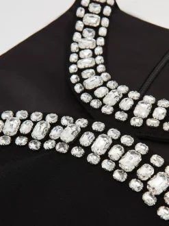 Reiss Combinaison Simone à découpe avec ornements de cristaux Hot