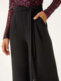 Roman Combinaison Sequin Wrap Col en V extensible New