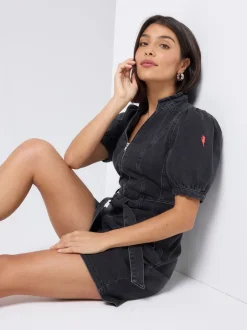 SCAMP & DUDE Combinaison en Denim zippée sur le devant Discount