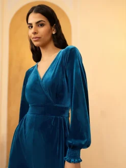 Yumi Combinaison Velvet à manches longues Discount