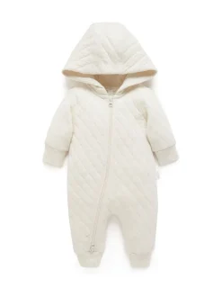 Purebaby Combinaison zippée matelassée en coton Sale