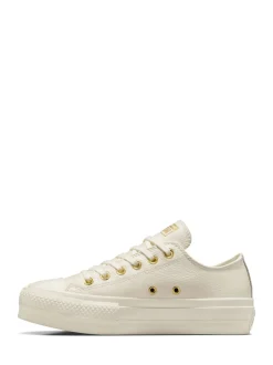 Converse Chuck Taylor All Star Lift Mono Leather Low Trainers