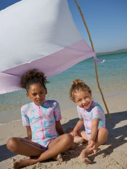 Next coquille Bleu - Maillot de bain Sunsafe à manches courtes (3mois à16ans) Sale
