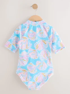 Next coquille Bleu - Maillot de bain Sunsafe à manches courtes (3mois à16ans) Sale
