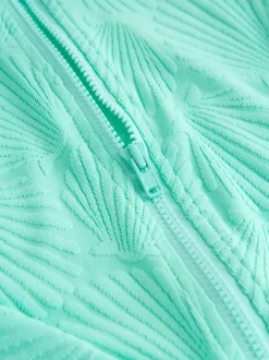 Next Coquille vert menthe - Maillot de bain à Texture Manches longues (3-16ans) Outlet